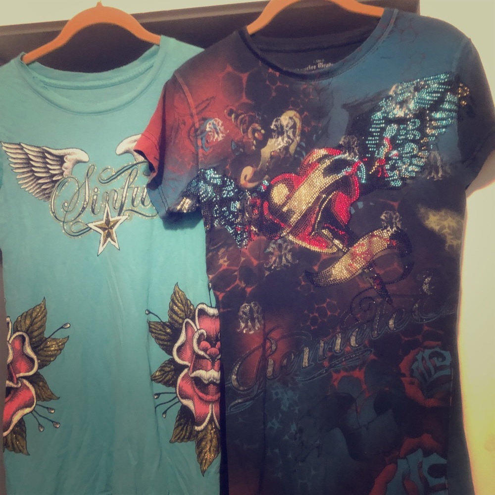 Lucky and sinful shirts